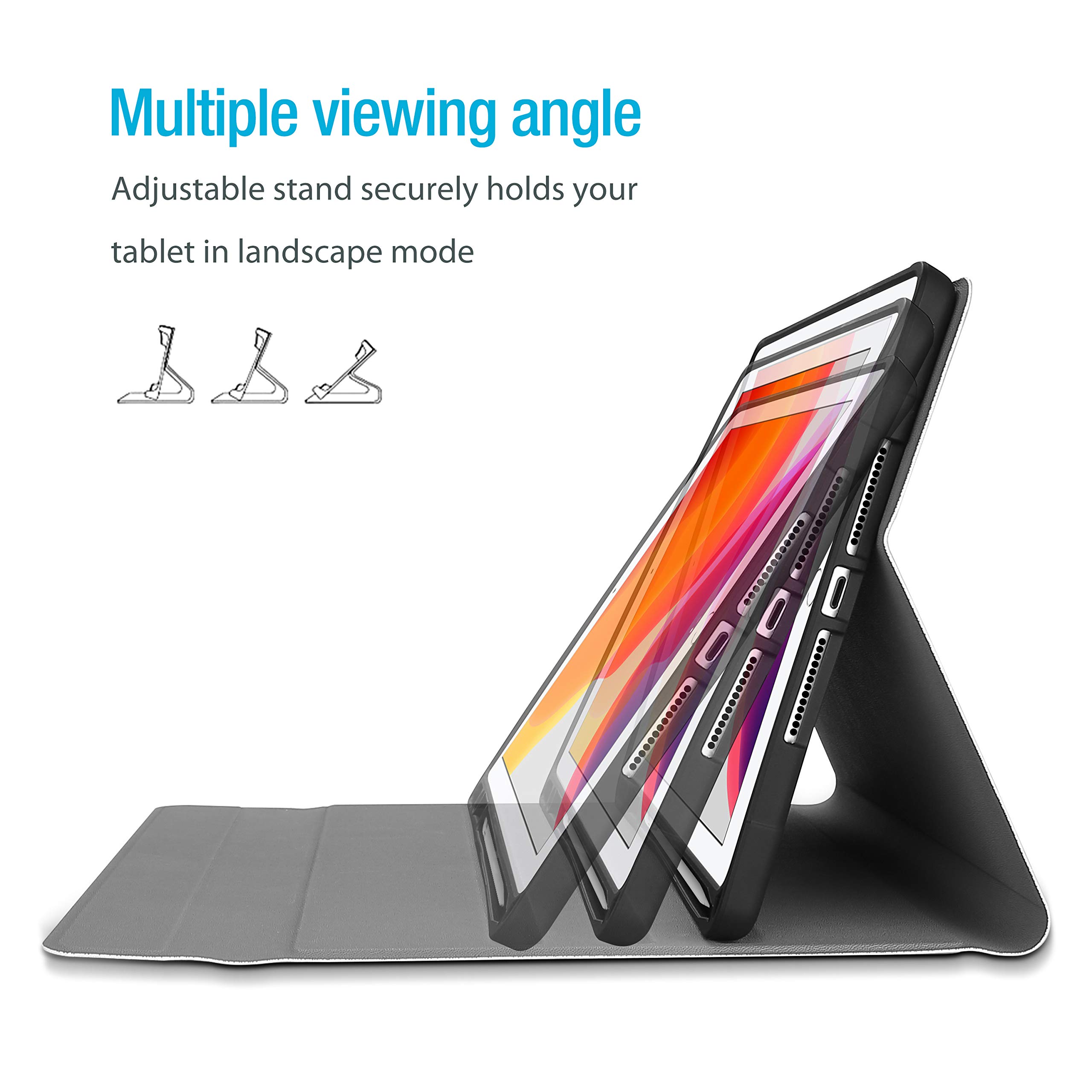 ProCase Keyboard Case for iPad 10.2 9th Gen 2021/ 8th Gen 2020/ 7th Gen 2019/ iPad Air 10.5