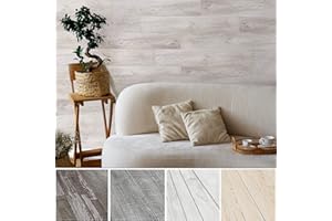 URBAN DECOR MAGICWOOD Urban Decor Wall Panels, Easy Peel and Stick self Adhesive Tiles for Kitchen Bedroom Doorways Backsplash Planks with Vintage Farmhouse Wood Pattern (Oak)