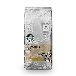 Starbucks Veranda Blend Light Blonde Roast Ground Coffee, 20 Ounce (Pack of 1) Bag