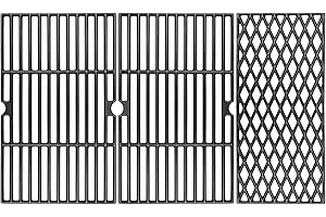 SearCook Cast Iron Grill Grates for Dyna glo 4 Burner DGH450CRP DGH450CRP-D, 5 Burner DGH485CRP DGH474CRP DGB494SPB, for Kenmore 146.16132110 146.23678310, Cooking Grate Replacement Parts