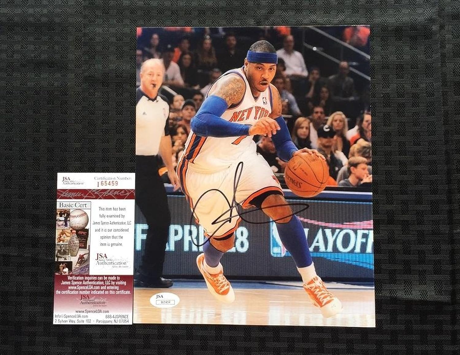 carmelo anthony autograph