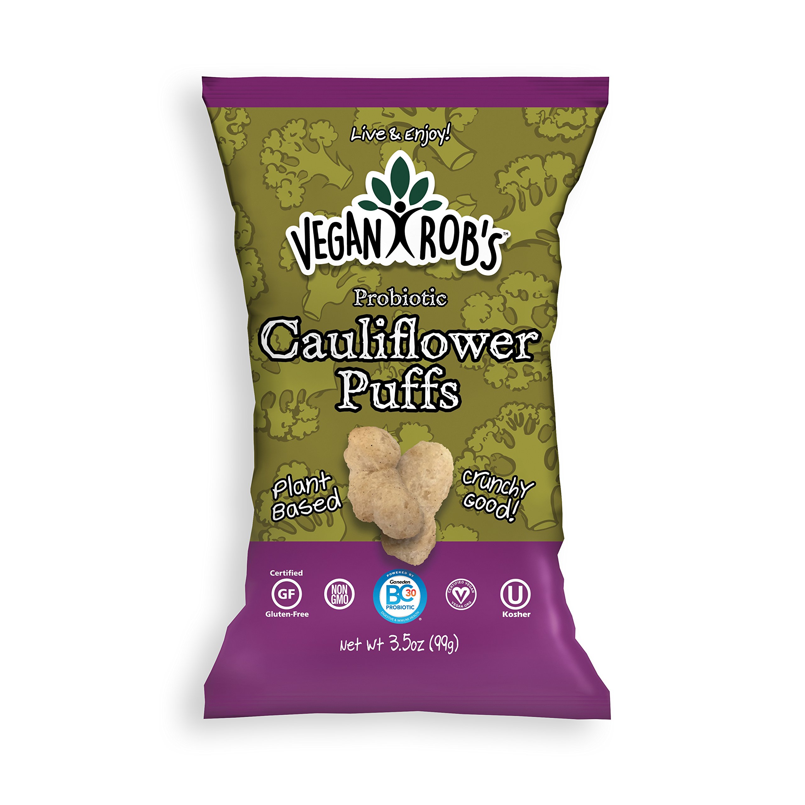 Vegan Rob's Gluten Free and Dairy Free Probiotic Puffs