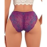 Banamic Womens Underwear Cheeky Hipster Bikini Panties Lace Thongs Underwear Briefs
