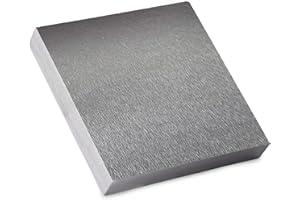 MaxoPro 4"x4"x3/4'' Steel Bench Block Flat Anvil Jewelers Tool – Heat-Treated Scratch-Resistant Solid Metal Bench Block for Jewelry Making, Repairing, Metal Stamping (4"x4"x3/4'')