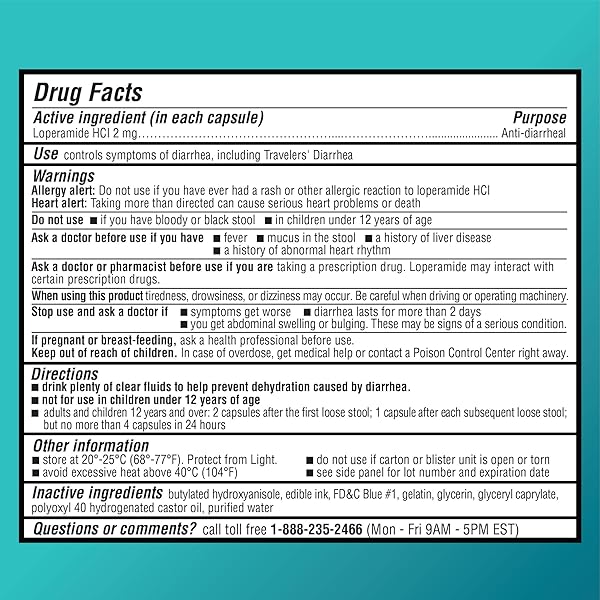 AMAZON BASIC CARE LOPERAMIDE HCL 2 MG SOFTGELS, ANTI-DIARRHEAL, MADE IN USA, 24 COUNT (PACK OF 1)