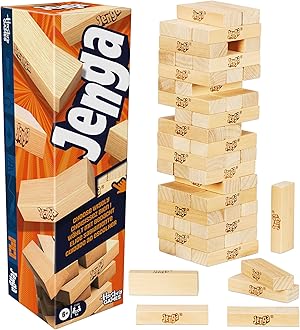 Offizielles Hasbro Jenga Spiel mit digitalem Würfel