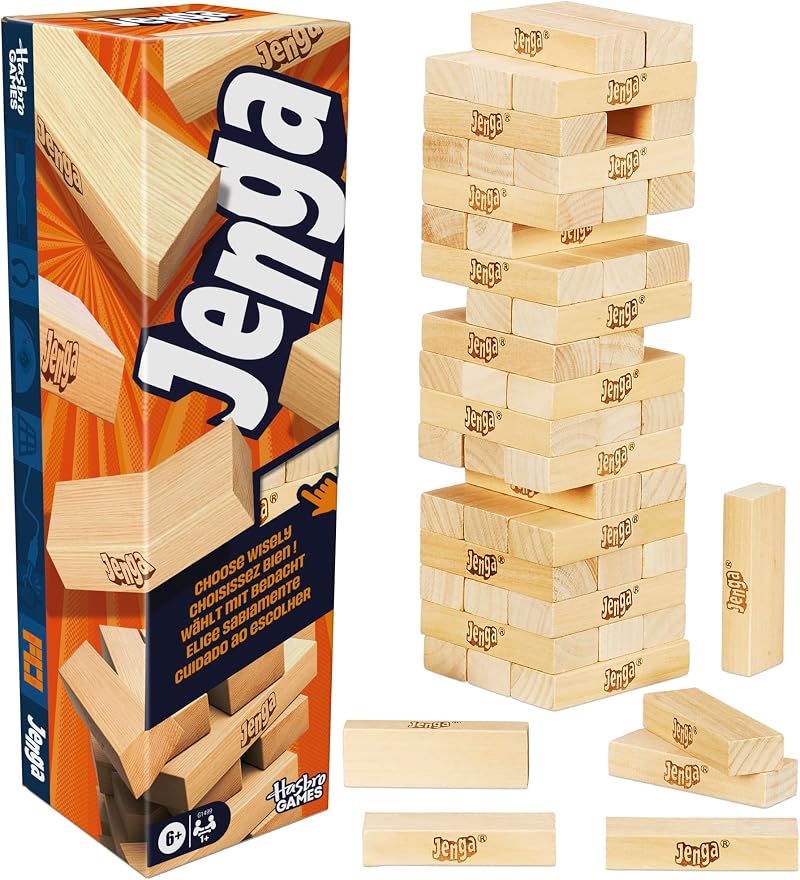 Hasbro Gaming Official Jenga Game with Digital Die