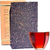 Yunnan Pu'er Tea Brick - Fermented Black Tea Since 2009, Organic Pu-erh 500g Package With Bamboo Leaves, Traditional Method