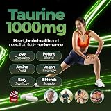 Nutrality Taurine Supplement 1000mg 240 Vegan Capsules Energy view 3
