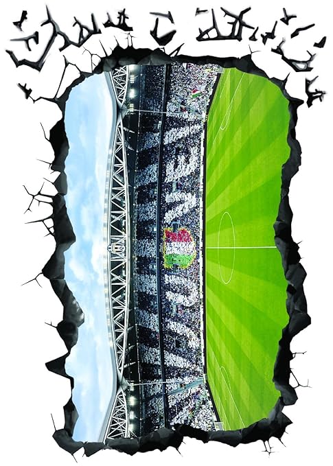 title=Imagicom Juventus Stadio Adesivo da Parete Removibile, Multicolore, 50x70x0.5 cm