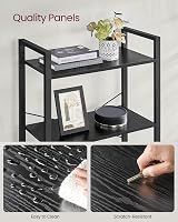 VASAGLE 6-Tier Bookcase Shelving Unit Ebony Black Ink Black LLS062B56 view 8