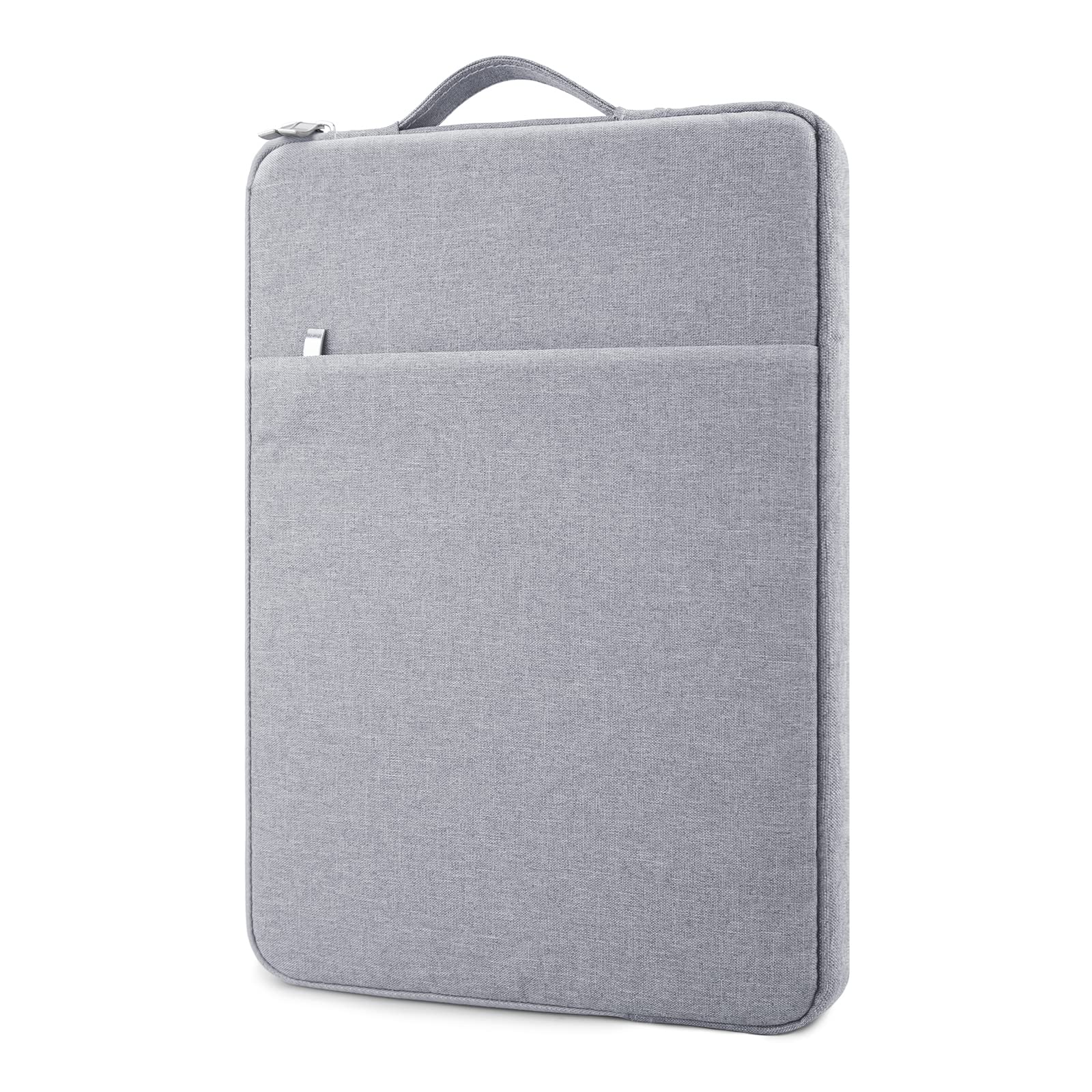 MicaYoung 16 Inch Laptop Sleeve Case Water-Resistant Carrying Cover Bag with Front Pocket Retractable Handle Computer protection Cover for MacBook 16 Inch, Grey