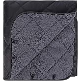 REDCAMP Large Camping Blanket with Sherpa Lining, Cold Weather Warm Outdoor Blanket Windproof for Camping Stadium, Machine Washable 59"x 79"