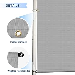E&K Sunrise 8'Wx26'L Outdoor Shade Canopy Cover