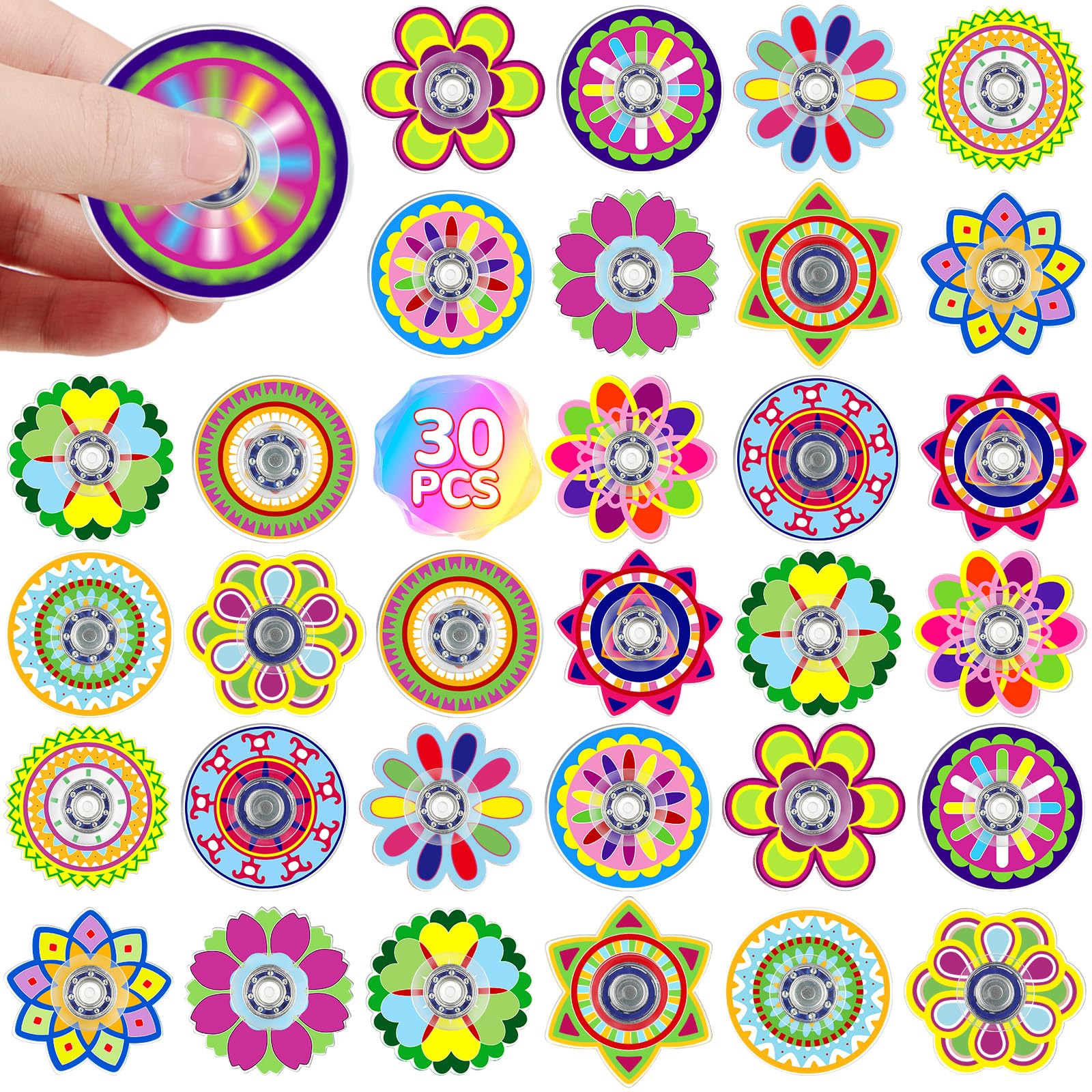 SCIONE 30 Pack Mini Mexican Party Bag Fillers for Kids, Mini Pass the Parcel Prizes, Sensory Fidget Toys, Perfect as Classroom Rewards, Birthday Party Favors (1.6 Inch)