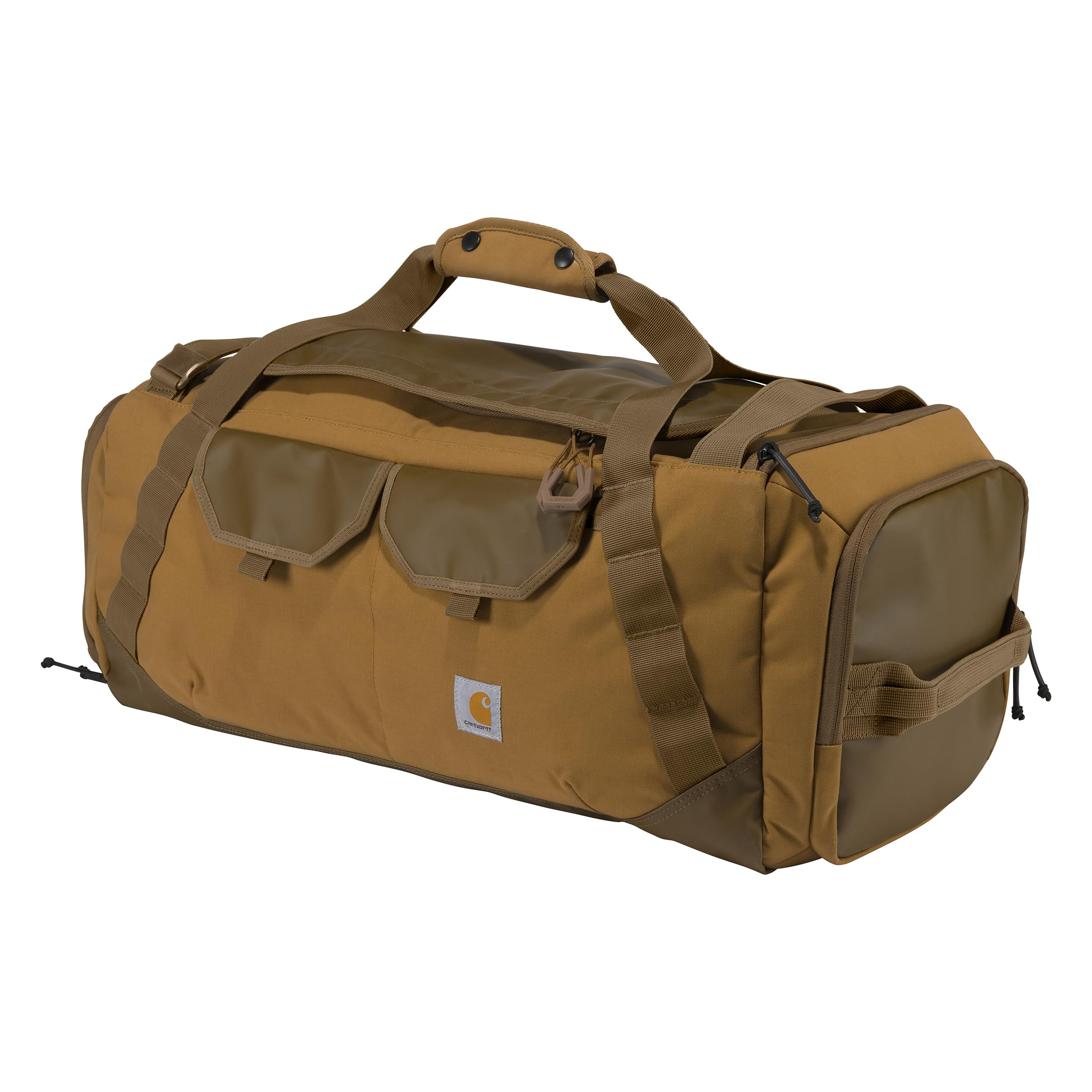 Photo 1 of Carhartt Heavy Haul Utility Duffel Bag's, Water-Resistant Packable Bag for Jobsite, Gym, and Travel, Brown, 55L