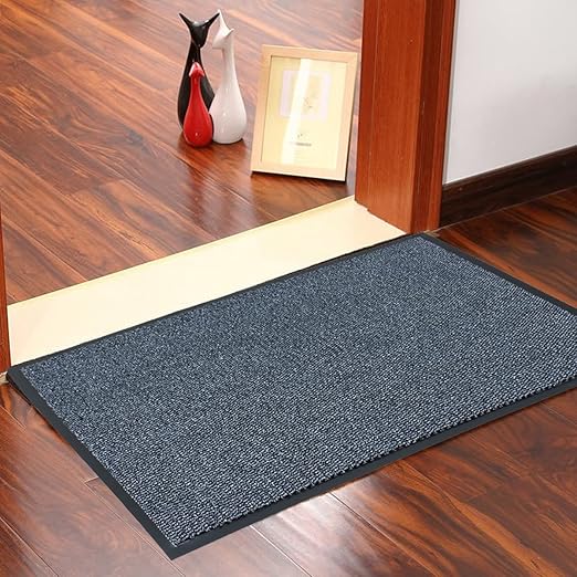 Doormats Home & Kitchen FunkyBuys® Barrier Mat Large Grey /Black Door