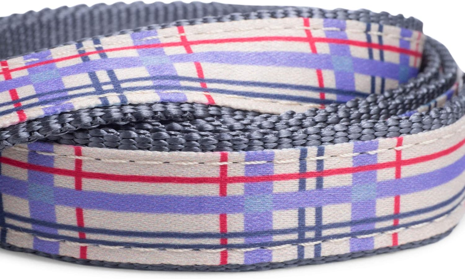 Petface Check Pattern Dog Lead, Medium, Cream - Image 3