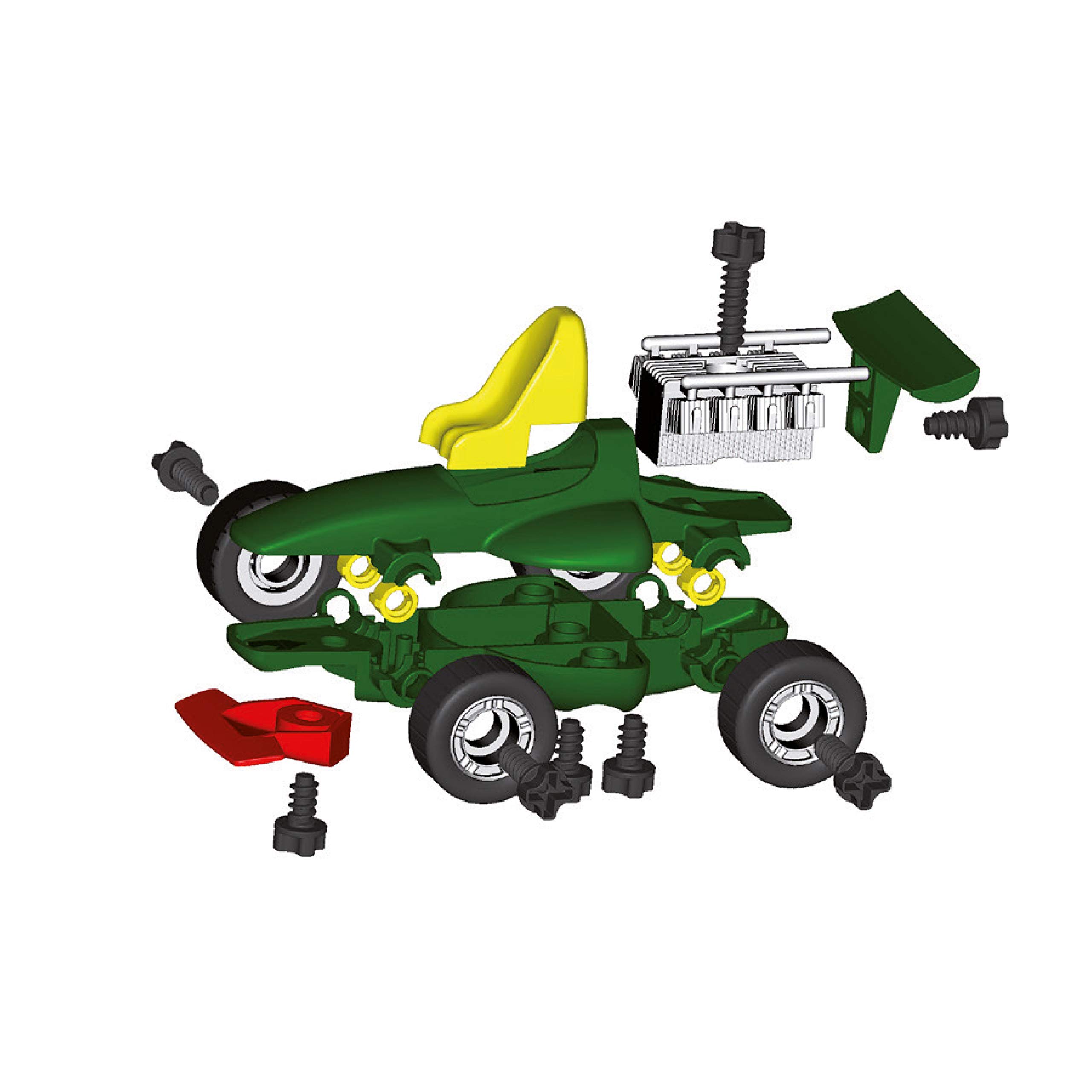 Theo Klein 8395 Werkzeugkoffer-Set Bosch Grand Prix mit Ixolino-Akkuschrauber | Schraubbarer Rennwagen | Maße: 32 cm x 26 cm x 9 cm | Spielzeug für Kinder ab 3 Jahren 5