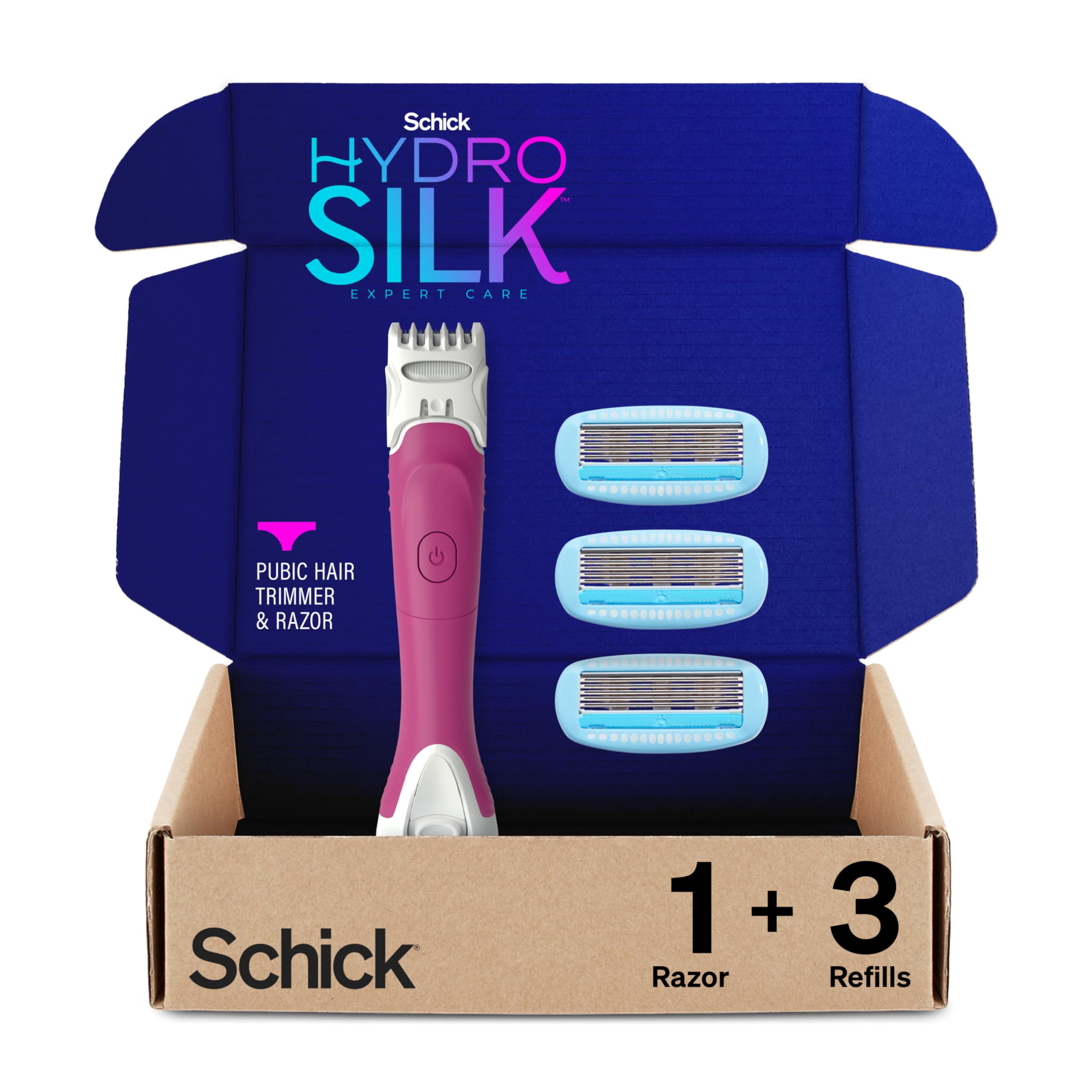 Schick Hydro Silk TrimStyle Razor for Women with Bikini Trimmer | 5 ...