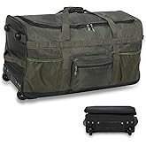 REDCAMP 85L/120L/140L Foldable Duffle Bag with Wheels, Large Travel Duffel Bag