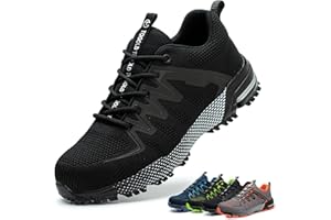 AONETIGER Safety Work Shoes for Men and Women Work Steel Toe Shoes Lightweight Mens Steel Toe Shoes Construction Work Shoes I