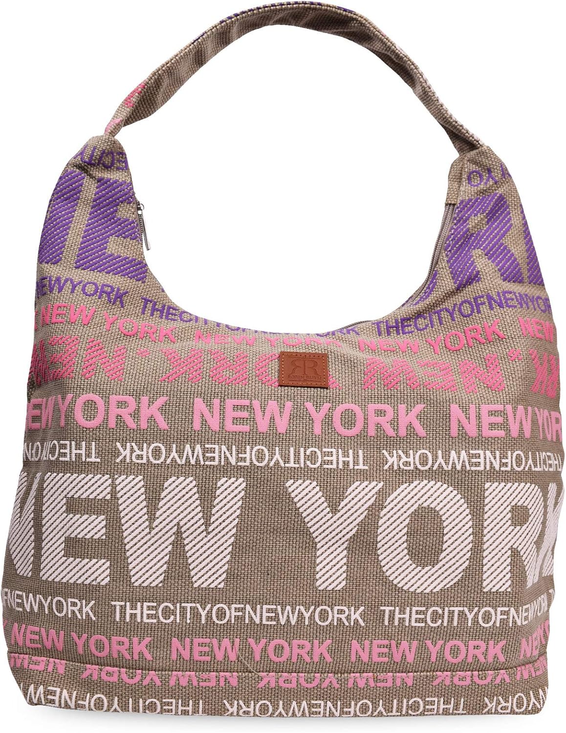Robin Ruth City Shoulder Bag With NEW YORK CITY Print Casual Hobo