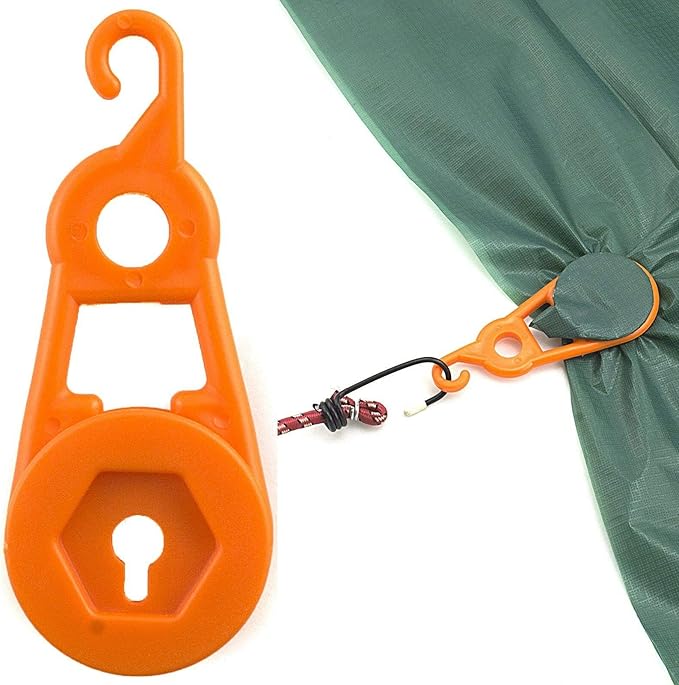 12 Piece TARP Clamps Set Grommet Clips Fasteners Hangers Tent Snap