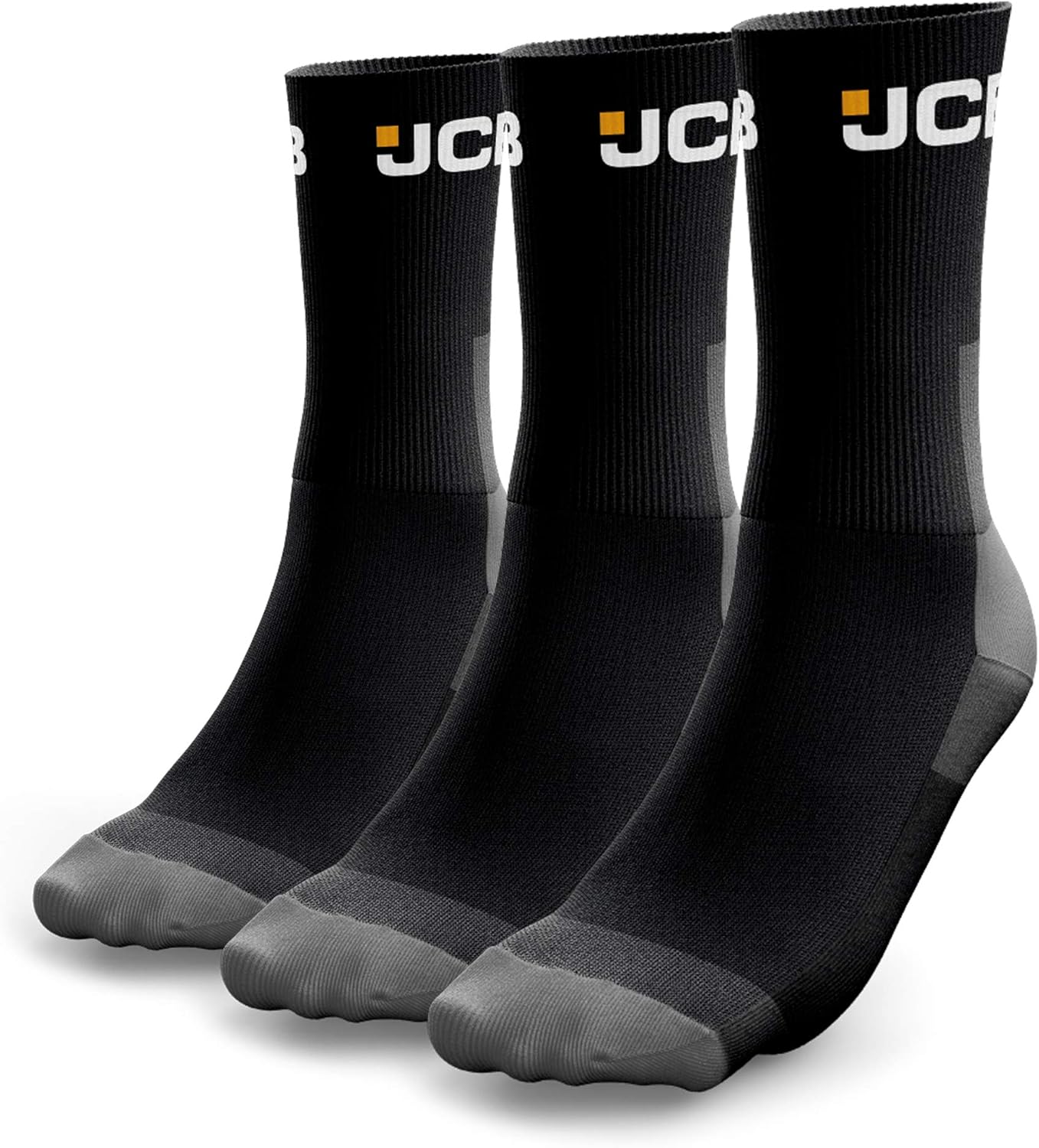 3 Pairs Heavy Weight JCB Work Socks for Men UK 611 EURO 3946 Mens