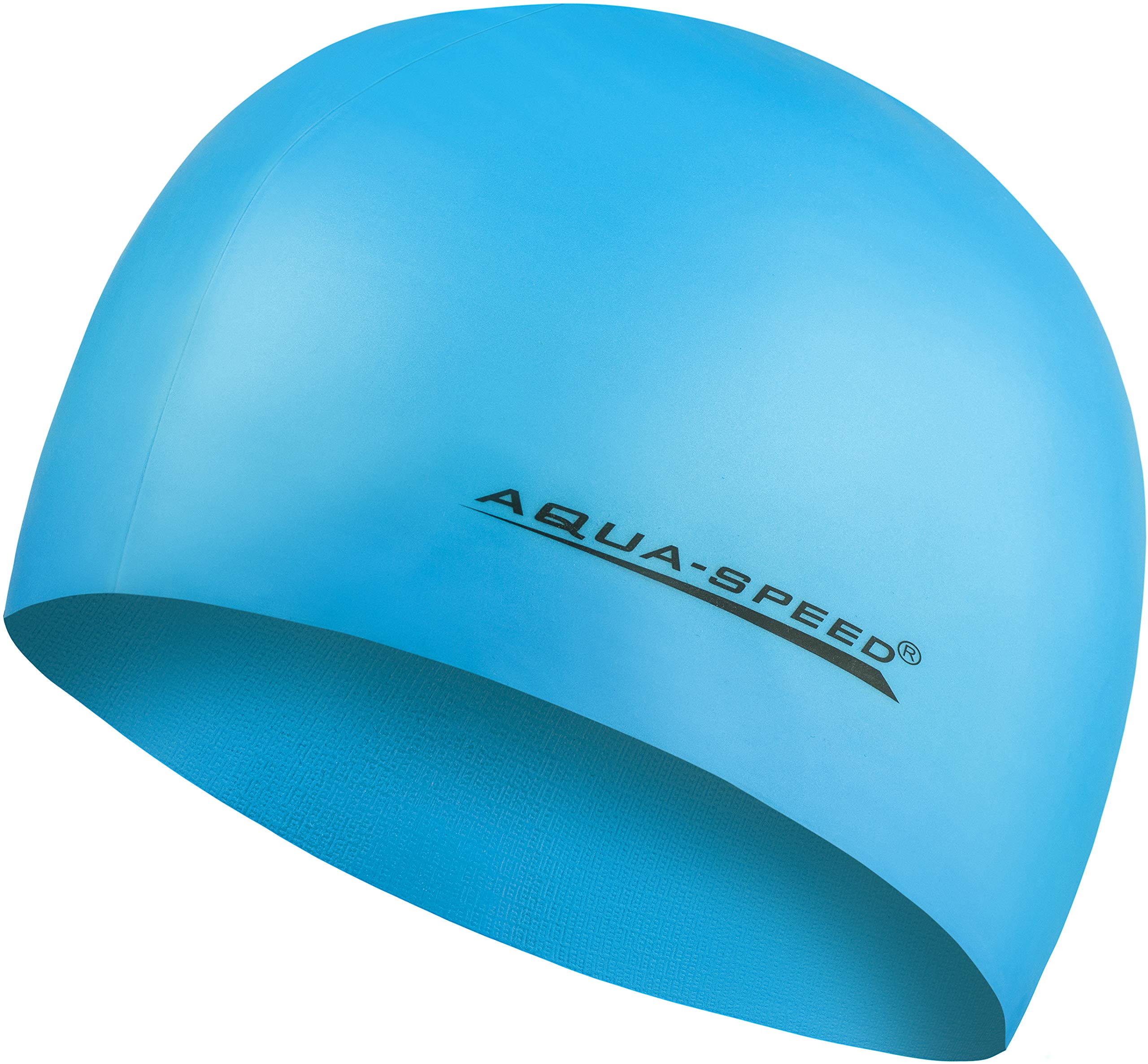 Aqua Speed MEGA Super-stretch swim cap | waterproof swimming cap | swimmer | sport | swimming | triathlon | silicone | Women & Man | Mega/Light blue — image 1