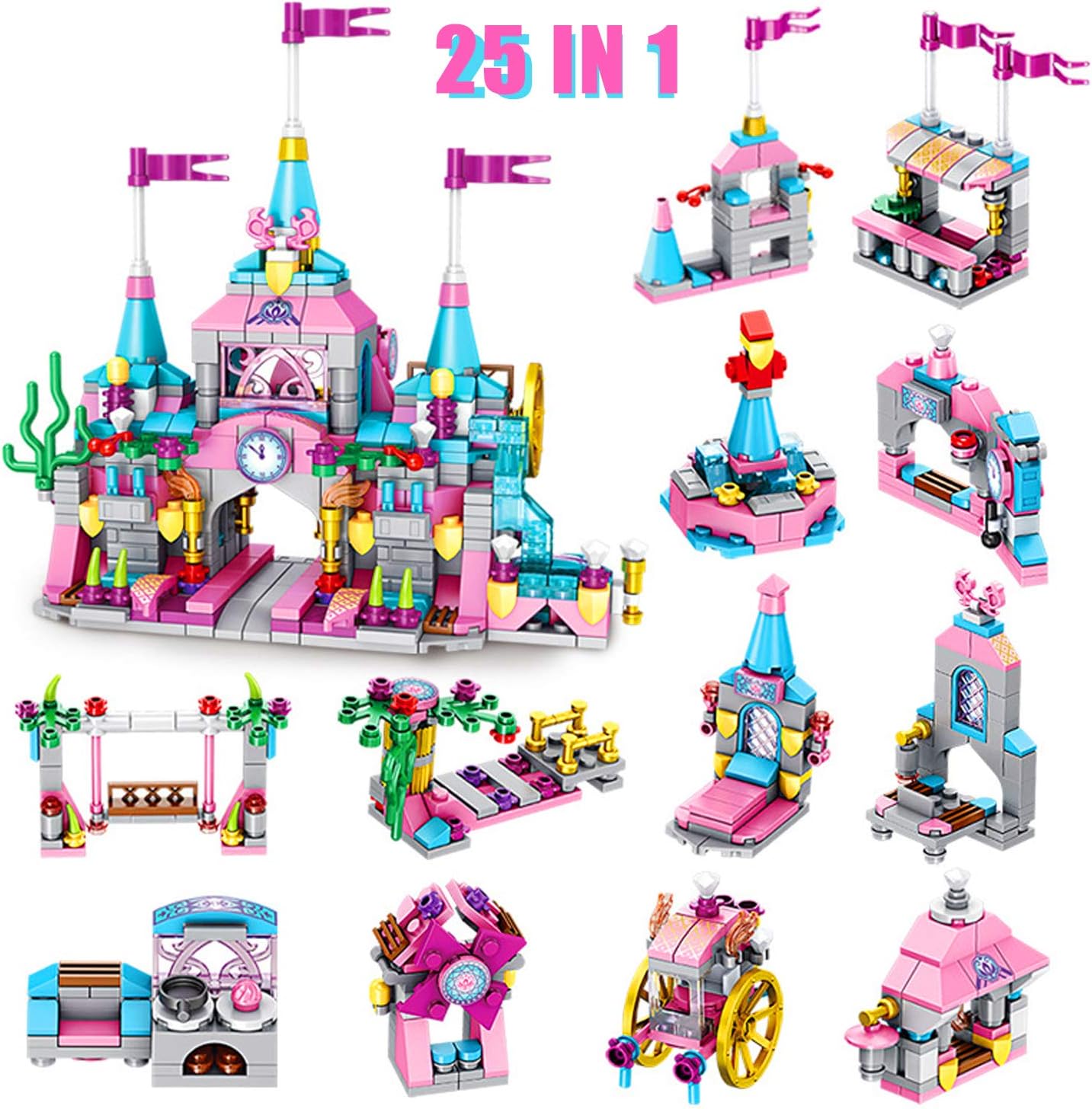 *GREAT PRICE!* Amazon U & I Direct Building Blocks Set Toy for Girls
