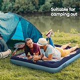 airzzZ Double Inflatable Flocked Air Bed Quick Inflate Deflate Mattress view 3