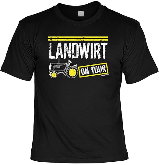 Landwirt On Tour Fun Shirtspaß Shirt Für Landwirtebauern Mit Traktor Aufdruck Lustige Sprüche Shirt