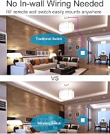 ECO-NEWLEAF Kinetic Wireless Switch Receiver Kit RF IP65 Waterproof No Wiring view 7