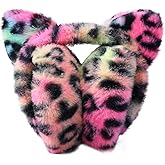 MEJORMEN Cute Animal Earmuffs Foldable/Unfoldable Ear Warmers Winter Warm Plush Outdoor Ear Covers