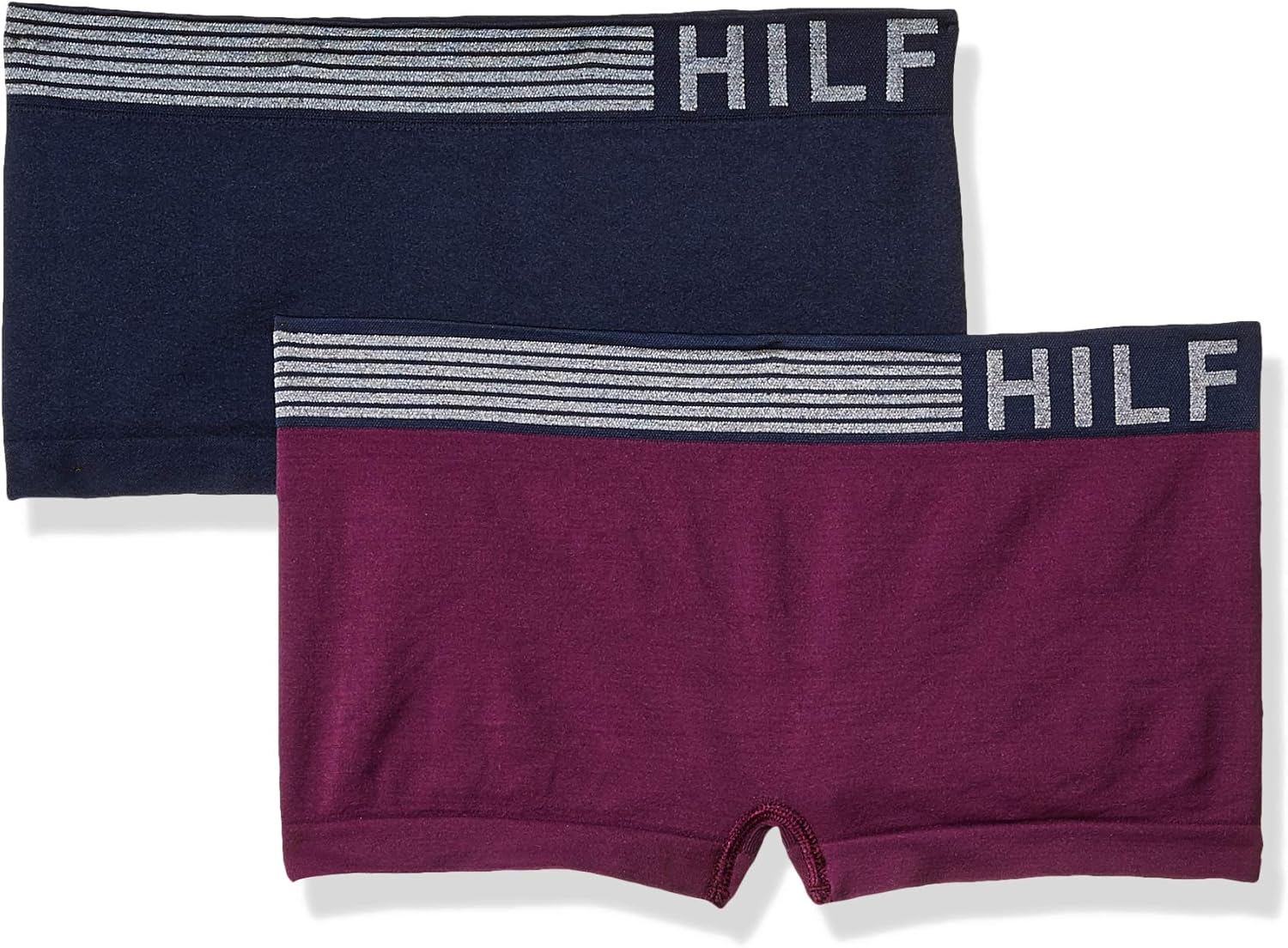 Tommy Hilfiger Women's Seamless Boyshort Underwear Panty, 2 Pack fig