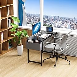 DUMOS 40 Inch Small Computer Office Desk Modern