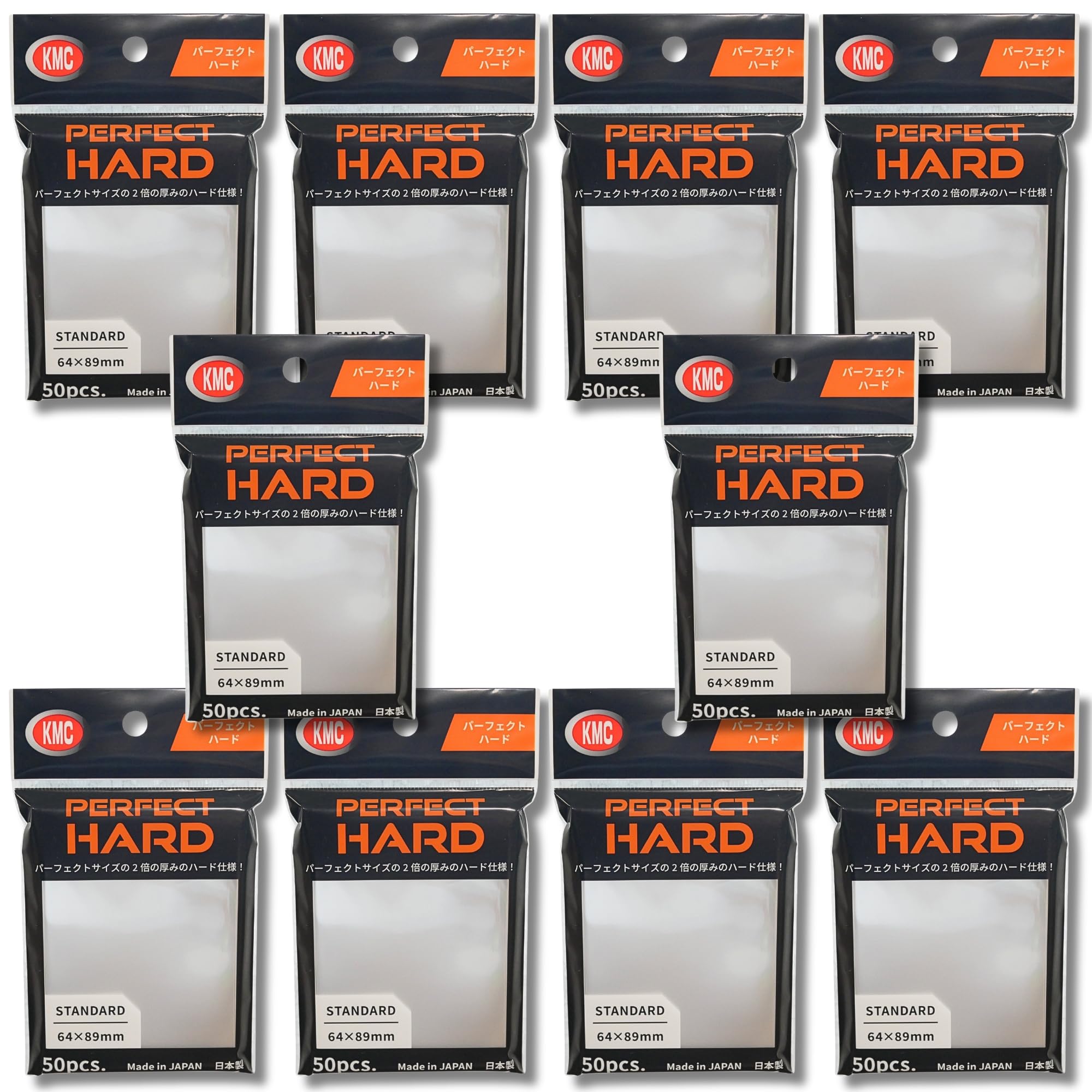 10 Sets!!! /// KMC Card Barrier Sleeve Perfect Hard from Japan by KMC