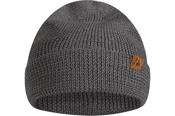 DANISH ENDURANCE Merino Wool Beanie for Men & Women, Soft, Stretchy, Fisherman Beanie, Warm Knitted Wool Hat