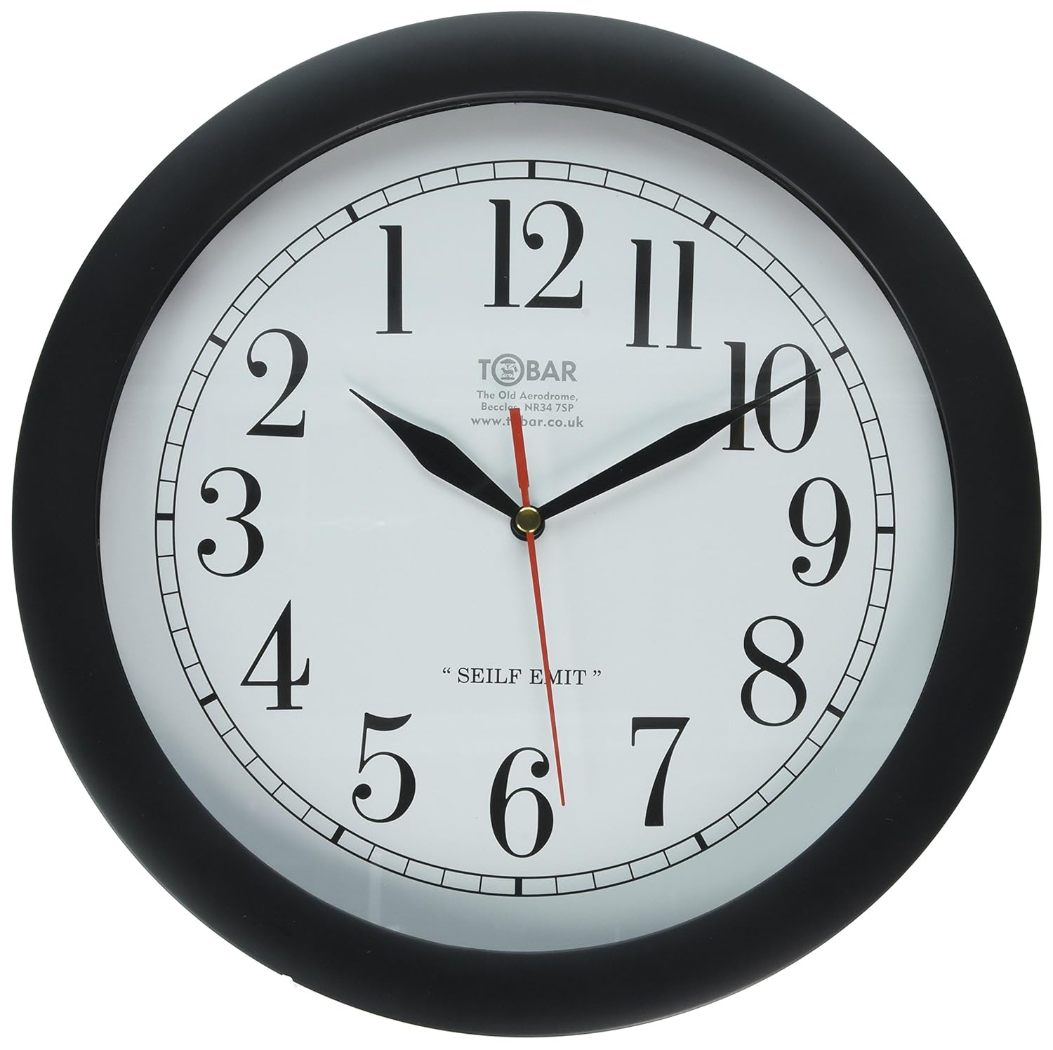 Backwards Clock Large Quartz Wall Clock Hands & Dial Go Anti