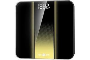 RunStar Digital Bathroom Scale for Body Weight with High Precision, Clear LED Backlight Display, Accurate Scale with 6mm Temp