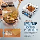 PORTENTUM Digital Kitchen Scale 500g/0.01g Stainless Steel view 8