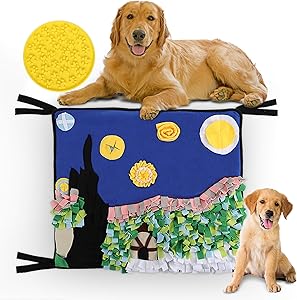 Large Pet Snuffle Mat for Dogs - Puppy Play Mat - Pet Feeding Mat - Dog Snuffle Mat for Large & Small Dogs - Interactive Dog Enrichment Toys - Dog Activity Stimulation Digging Toy - Dog Treat Puzzle