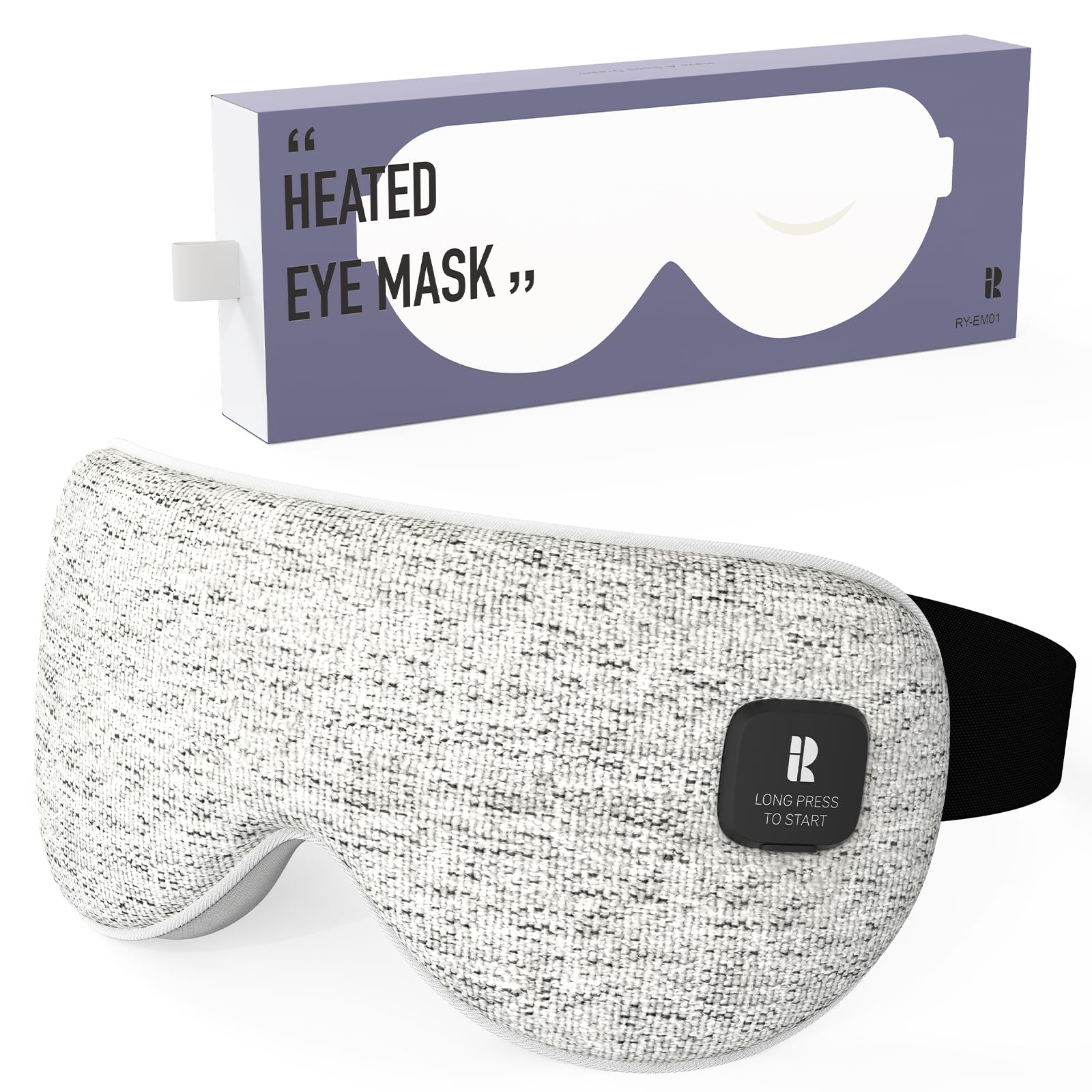 Photo 1 of Heated Eye Mask, Cordless Heat Eye Compress for Dry Eye Stye Relax, Blackout Electric Warm Eye Mask for Airplane Sleeping for Travel, Birthday Idea for Woman/Man (Grey)