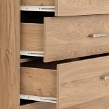 Seconique Dakota 5 Drawer Chest in Oak Effect view 2