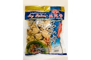 Mong Lee Shang Vegan Meat Substitute, Alternative, Vegan Soy Protein, TVP Textured Vegetable Protein, Meatless Plant Based Protein 5.3oz, Non-GMO, Unflavored (Sliced) 100% Vegan