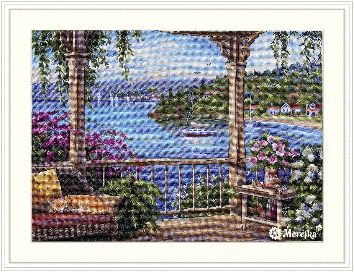 Merejka Cross Stitch Set, Multicoloured, 37,5x28 cm