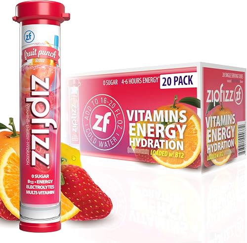 Zipfizz bebida energética en polvo con vitaminas — Bebidas energéticas