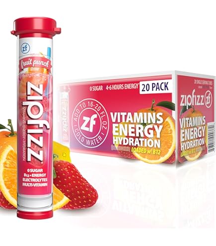 Amazon.com : Zipfizz Sport Energy Shot, Fruit Punch, 4oz