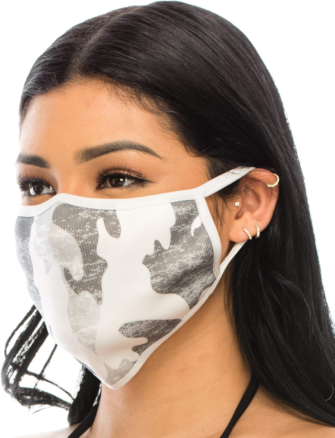 BWN 5 Pack Adult Face Mouth Knit Fabric Protect Unisex Women Men Reusable Breathable Washable Safety for Dust Protection Outdoors Made in USA Ships from Los Angeles